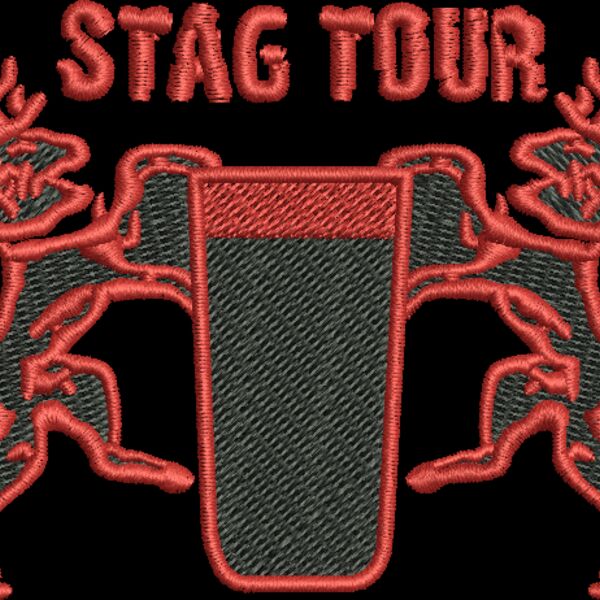 Stags & Beer Embroidery Thumbnail