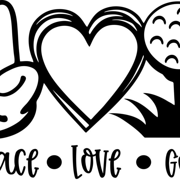 peace love golf Thumbnail